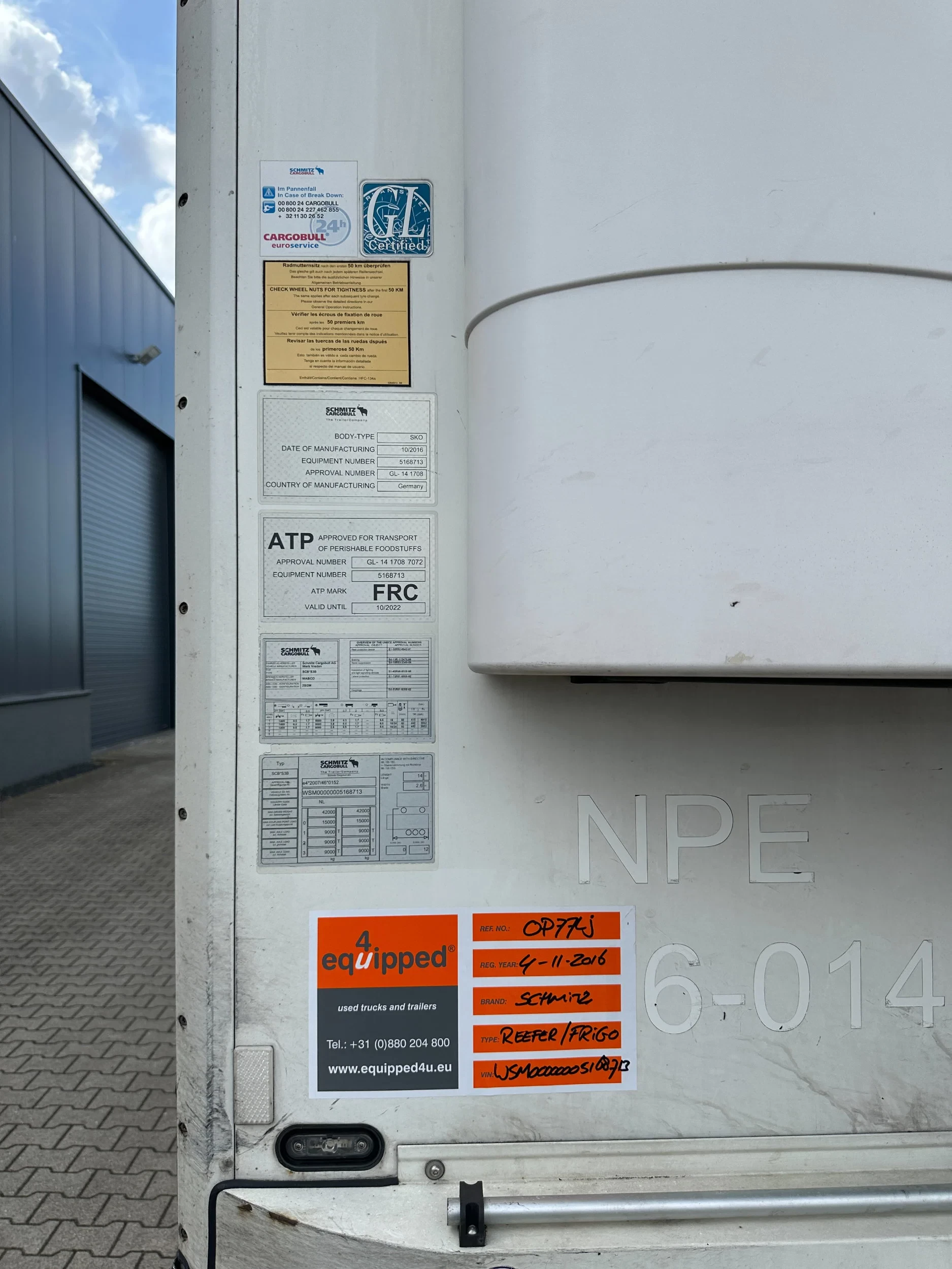 Schmitz Cargobull 2016 - CARRIER VECTOR 1550 D/E / SAF DISCBRAKES / PALLETBOX / NL-TRAILER / APK: 11-2026 imagen 28