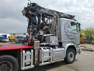 Scania R 2016 - R580 V8 / LOGGING TRUCK / 6X4 / RETARDER / 2XBIG AXLE / PALFINGER EPSILON S270L83 / 20METER / 431534 KM / DIEBOLT 3AXLE TRAILER / AUTOMATIC / EURO-6 / 2016 imagem 22