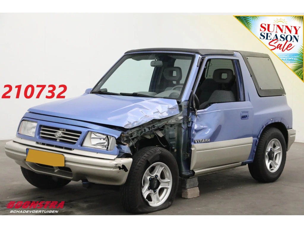 Suzuki Vitara 2000 - 1.6 4WD Cabrio Two-tone Navi Bluetooth DAB+ afbeelding 1