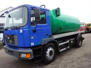MAN 18.284 2001 - 6CIL VACUUMTANK TOILET TRUCK,MANUAL POMP te koop