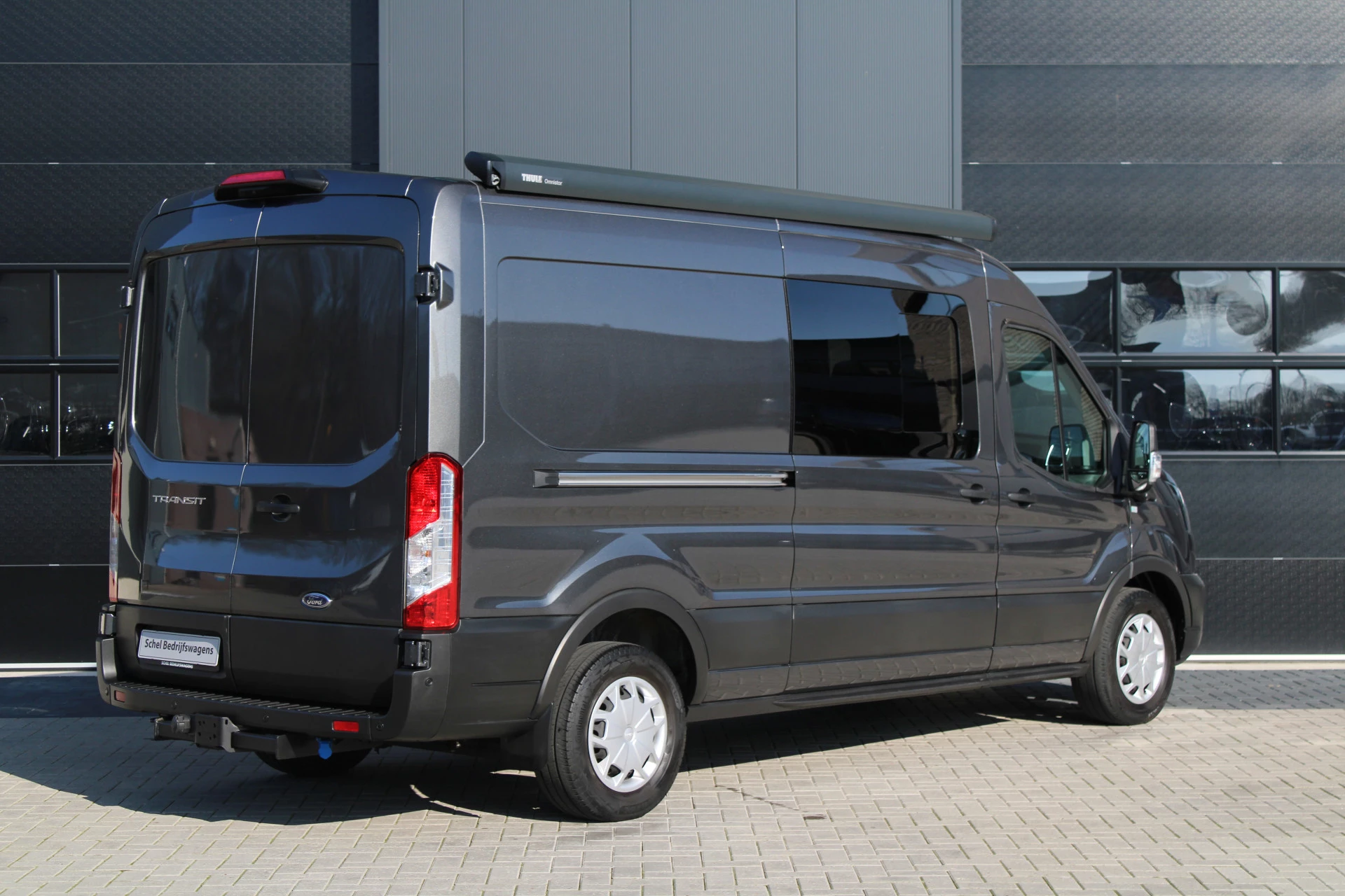 Ford Transit 2023 - 350 2.0 TDCI L3H2 Trend 130pk - Camper/Grijs Kenteken - Blind Spot - ACC - Trekhaak - Stoelverwarming - Luifel - Rijklaar zdjęcie 5