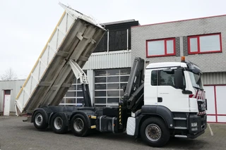 MAN TGS 2009 - 35.400 | 8X4 | HIAB 144 BS-3 DUO + Remote Control | 25Ton Tipper | 468407Km | 2009 | Euro4 | Belgium Truck afbeelding 2 miniatuur