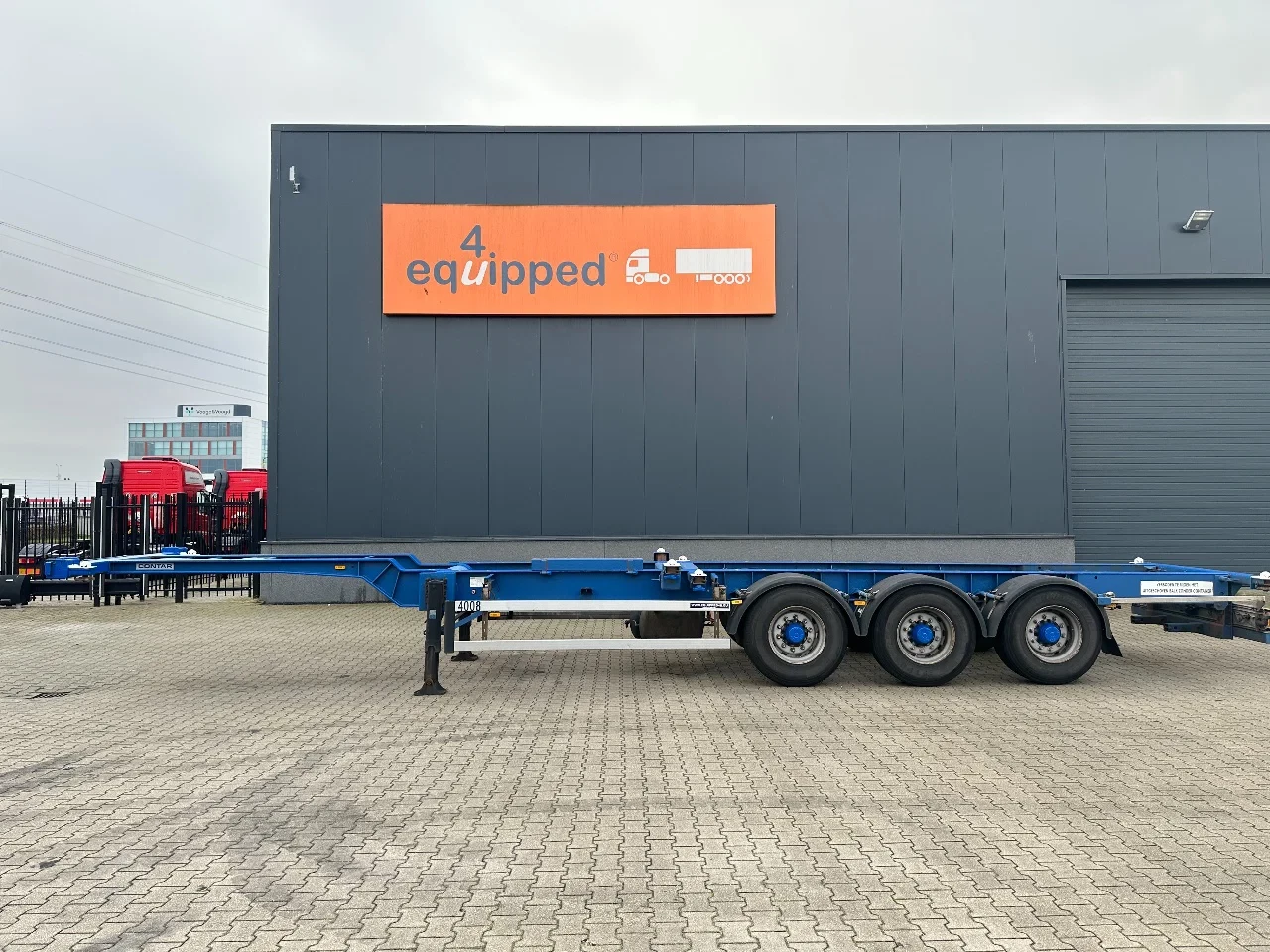 Contar 2000 - 40FT HIGH CUBE chassis / liftaxle / drumbrakes / NL-Chassis zdjęcie 2