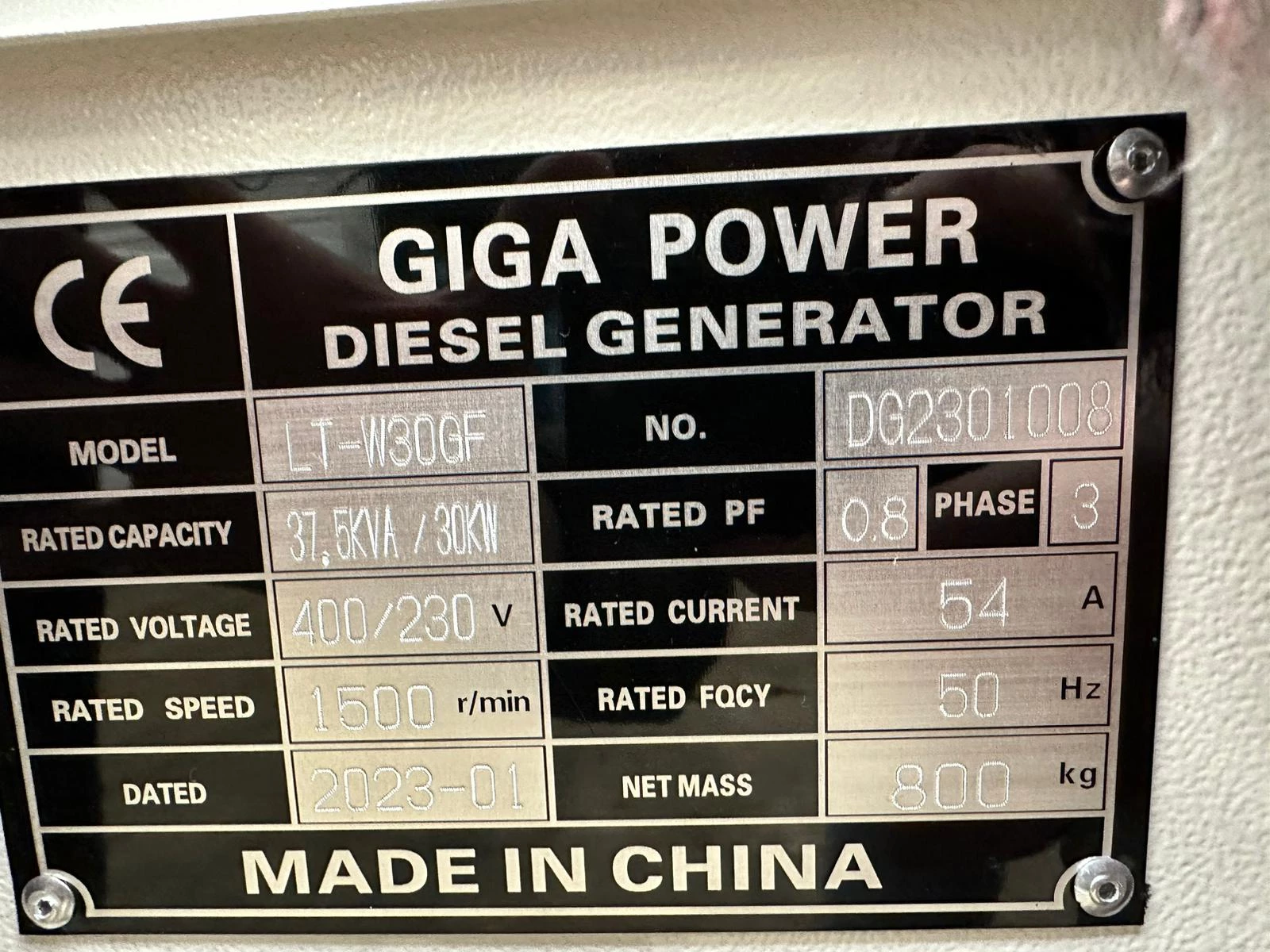 Giga power LT-W30GF 37.5 kVA silent generator 2023 immagine 18