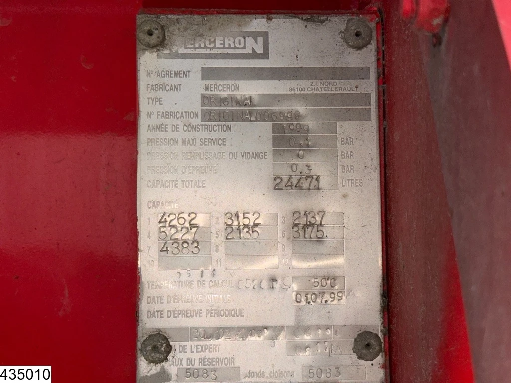 MERCERON 1999 - Autonoom Fuel, 24471 liter, 7 Comp. obrázek 10