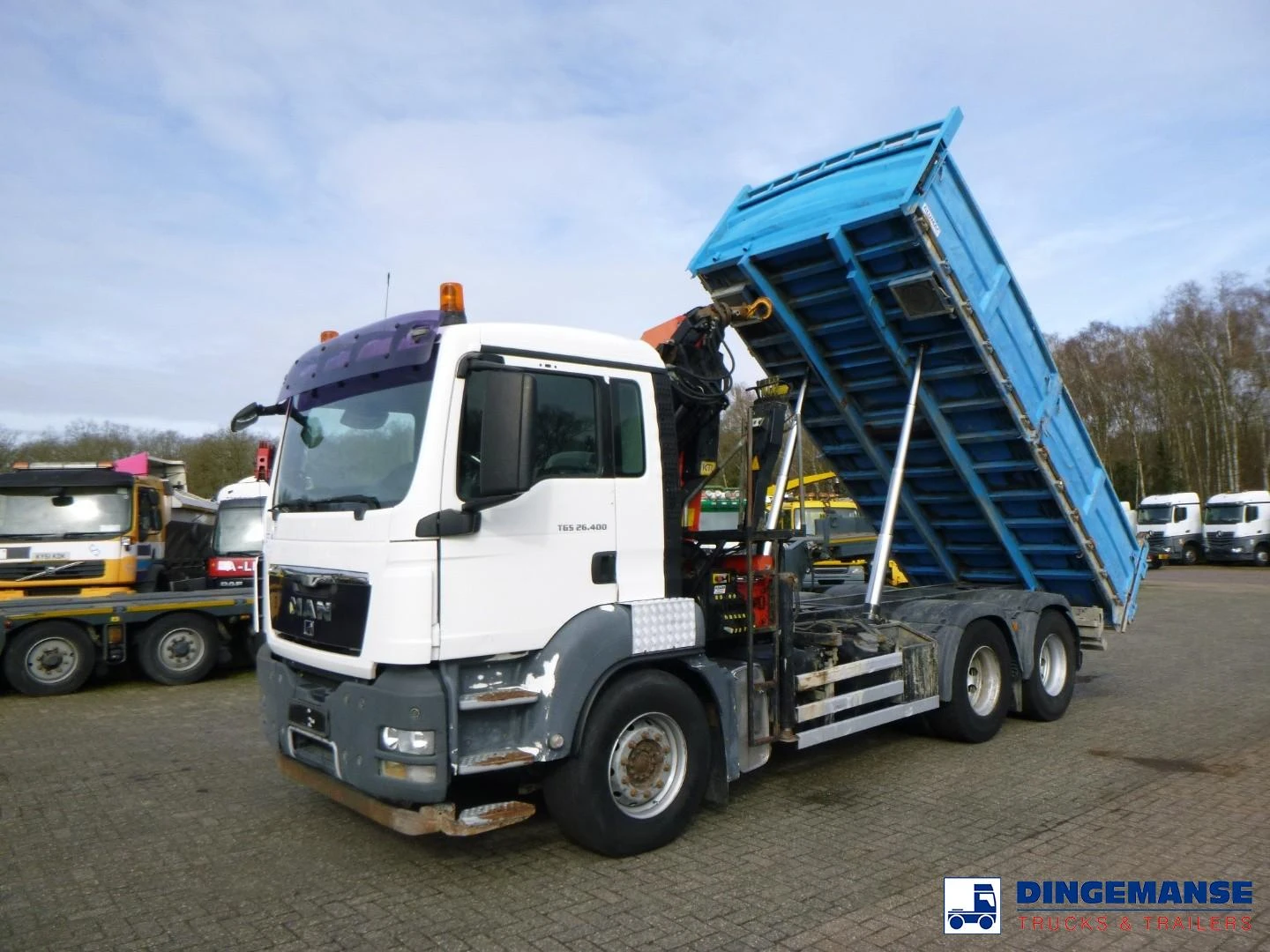 MAN TGS 2009 - 26.400 6X4 tipper + Palfinger PK15002 obrázek 1