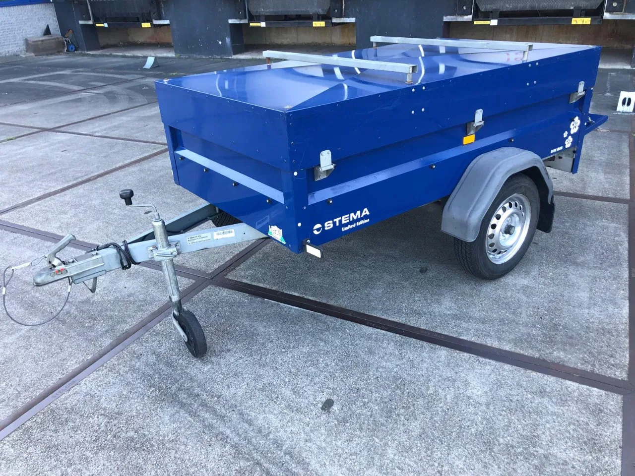 Stema - Enkel as Bagage / Dekselwagen - 750 kg - Blauw obrázek 6