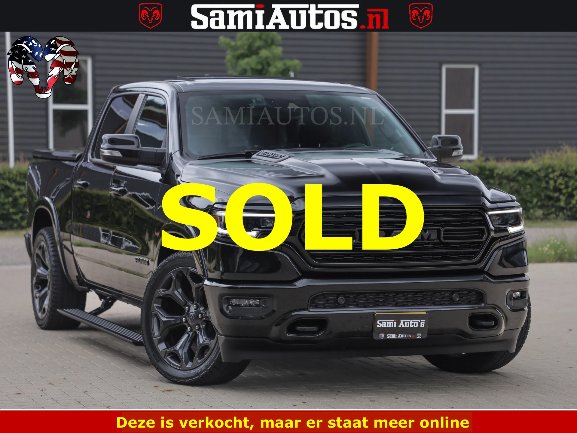 Dodge Ram 1500 2022 - LIMITED NIGHT | BOM VOL | HUD | MWK | LUCHTVERING | PANODAK | afbeelding 42