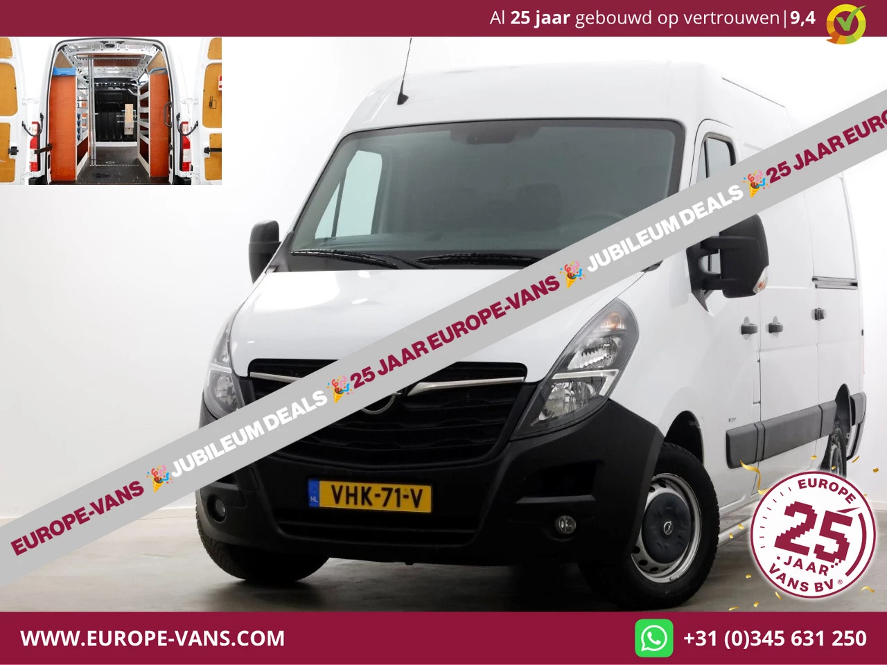 Opel Movano 2020 - 2.3 Turbo 150pk L2H2 Camera/Inrichting/2x Schuifdeur 11-2020 image 1
