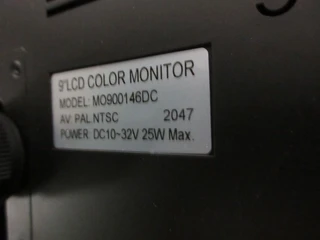 DAF - CF 9 INCH LCD MONITOR EURO 6 afbeelding 2 miniatuur