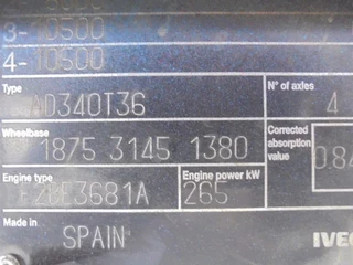 Iveco N/A 2012 - AD340T36 8X4 afbeelding 22