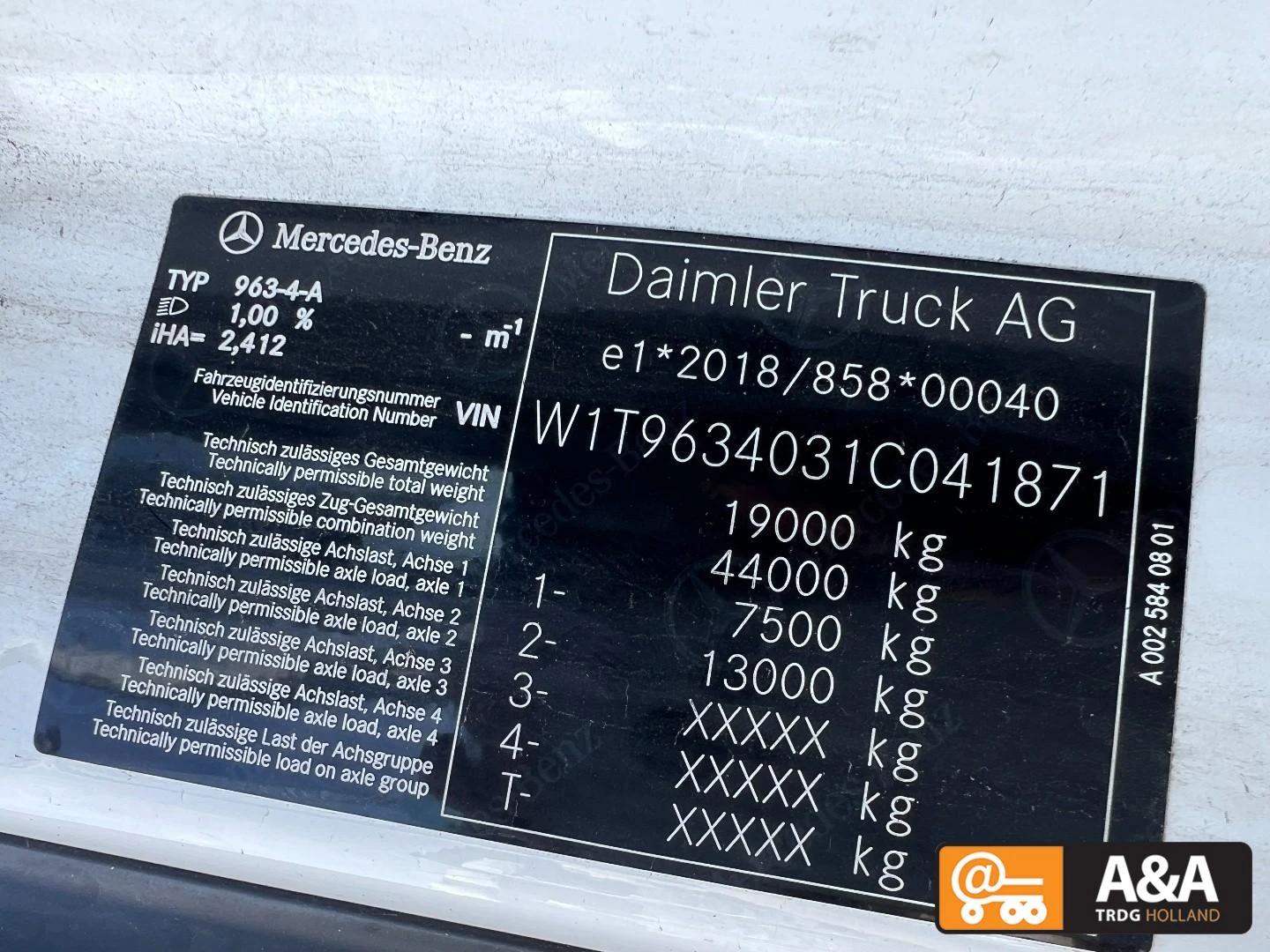Mercedes-Benz Actros 2022 - 1845 LS afbeelding 3
