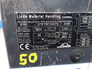 Linde N/A 2006 - R16X / 1600 kg / Reachtruck / Only for parts! obrazek 10