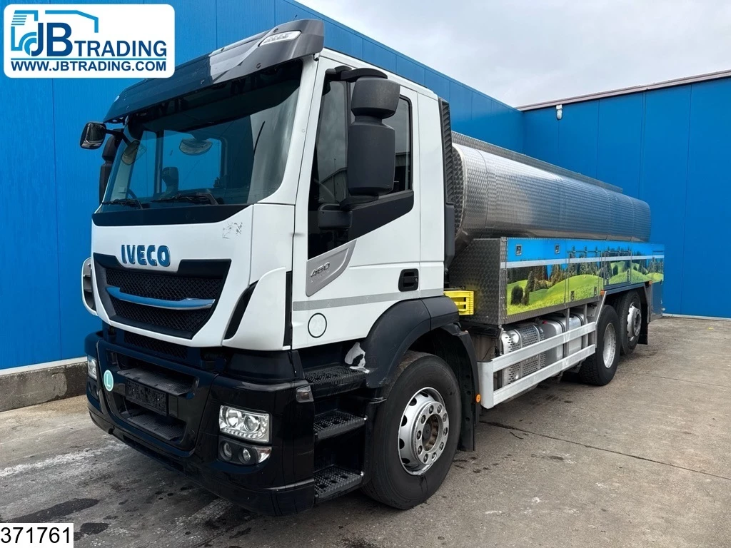 Iveco Stralis 2017 - 460 6x2, EURO 6, 15,900 litres, Milk, Retarder, Lenk afbeelding 1