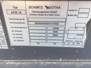 Schmitz Cargobull N/A 2005 - Schmitz Gotha AFW 18 - 2 As Aanhangwagen T.b.v. BDF, 51-WN-SP obrazek 25