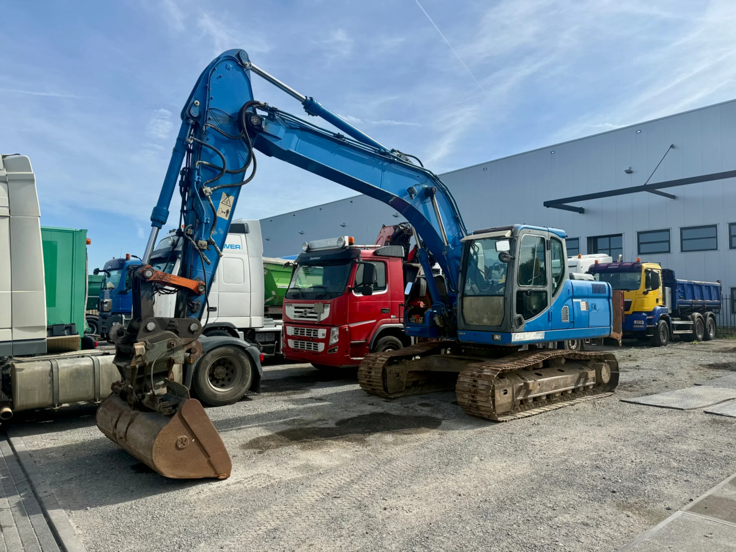 Doosan DX180LC 2010 - Monoboom / rups graafmachine / Kettingbagger / Excavator afbeelding 1