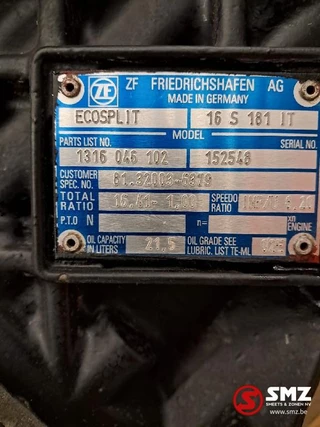 MAN N/A - Occ versnellingsbak + intarder 16S181IT MAN obrazek 7