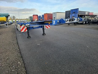 Van Hool A2C001 container CHASSIS -55 foot - 2 X 20 FOOT 45 ft 40 ft. -BPW DISC.-steering axle- 2 pieces -financiering mogelijk 2020 image 1 thumbnail