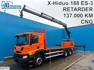 Scania P 2019 - 340 6x4, EURO 6, CNG, Hiab, Remote te koop