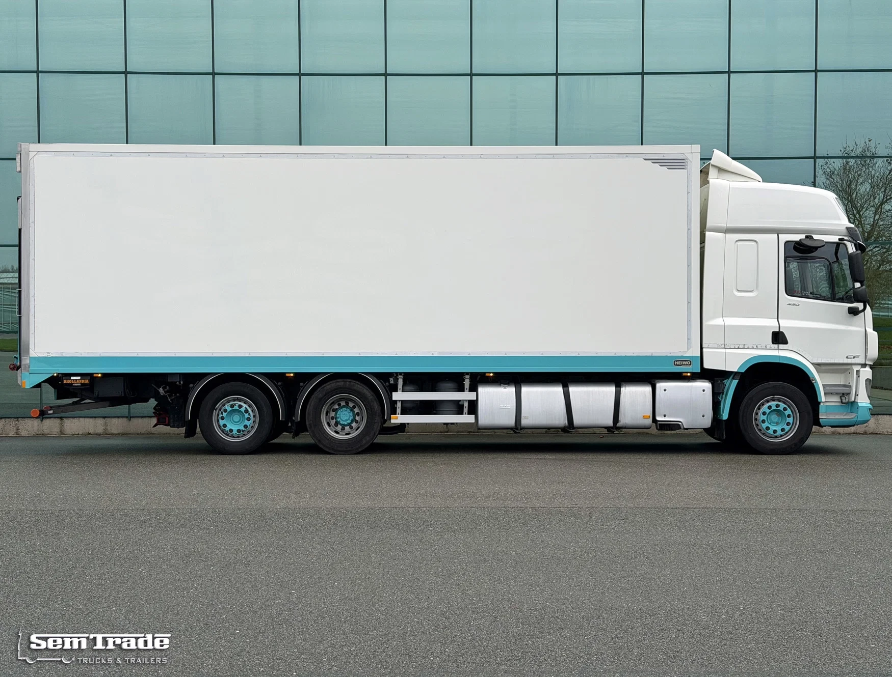DAF CF 450 2018 - FAN 6X2 HEIWO BAK 875 x 250 x 275 CM INW. CARRIER 3.000 KG KLEP SUPER STAAT immagine 5