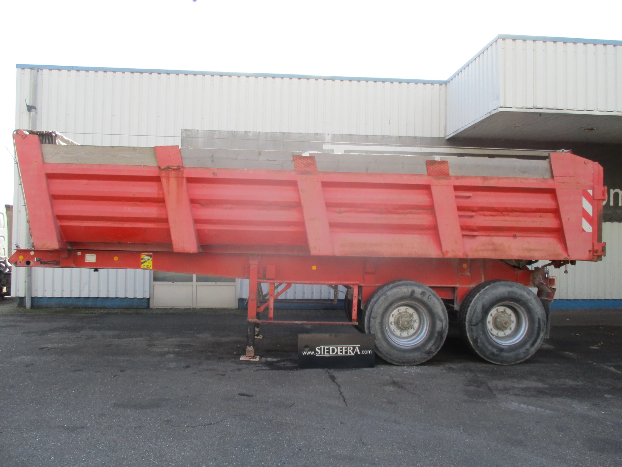 Trailor 1987 - 2 Axle , Steel tipper trailer , Spring suspension , Drum brakes zdjęcie 2