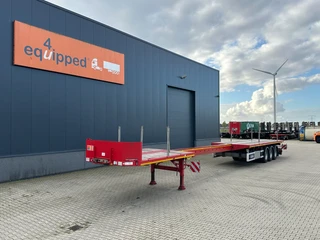 Broshuis 2023 - 750cm extendable flatbed trailer / SAF + drumbrakes / excellent condition for sale
