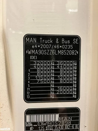 MAN TGS 2020 - 35.430 Euro 6 Fassi 135 Tonmeter laadkraan Just 6.169 km! imagen 35