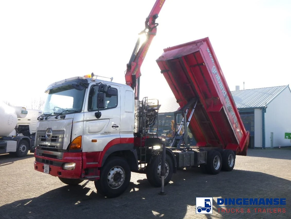 Hino FY1EUKA 8x4 tipper RHD + Palfinger E120L + grapple 2007 obrázek 1