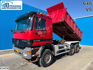 Mercedes-Benz Actros 2003 - 3348 6x6, Euro 3, V8, PTO, Steel suspension for sale
