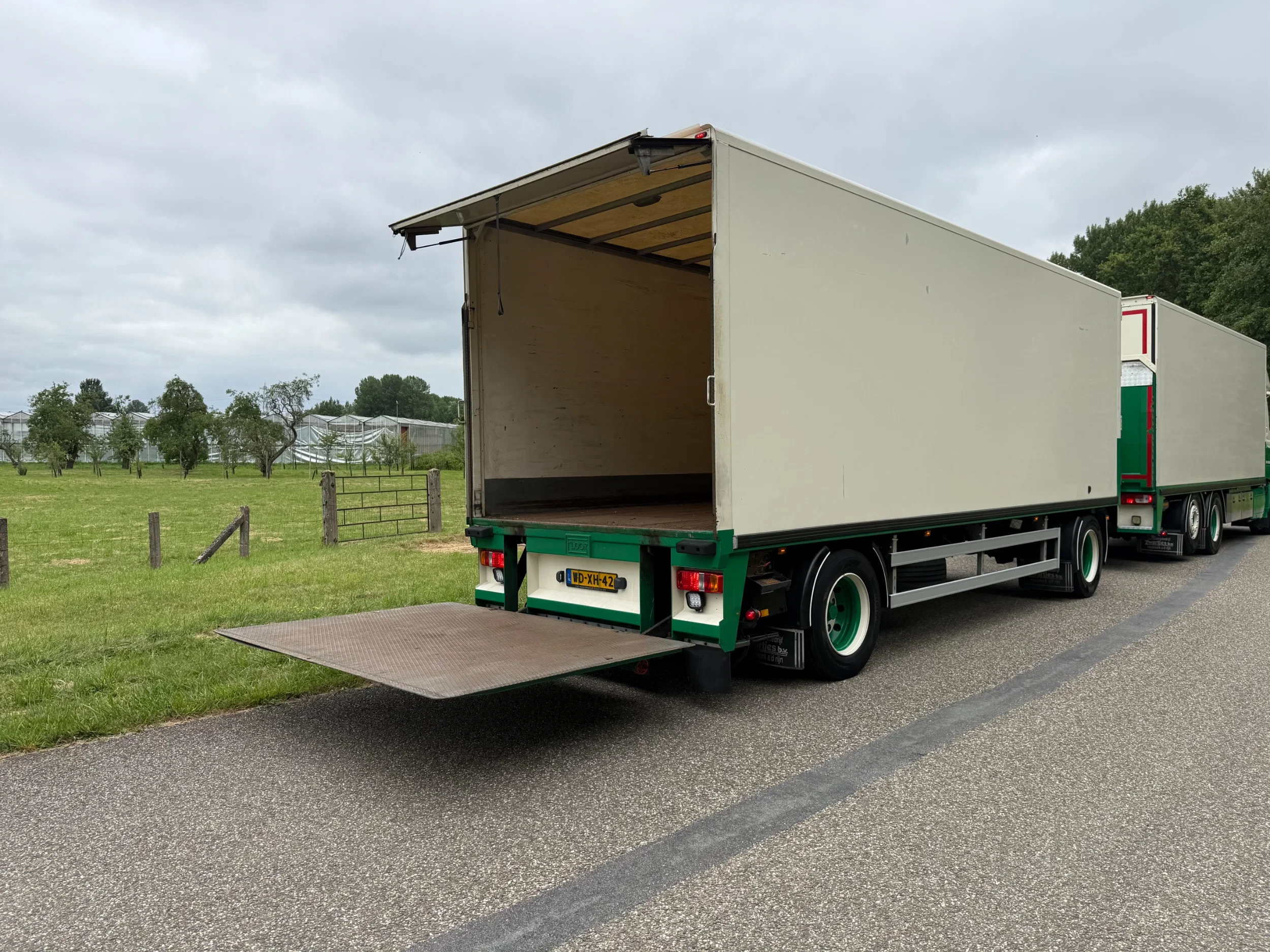 DAF CF 440 2016 - CF440 6X2 Bakwagen met 2 assige Floor schamel aanhangwagen NIEUWSTAAT afbeelding 14