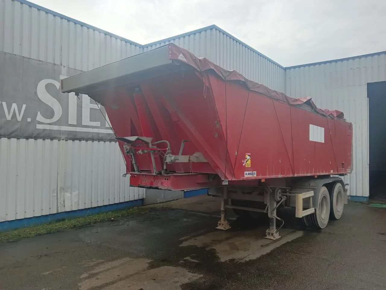 Kaiser 2003 - 2 Axle Alu Tipper , 8 Tyres , Spring Suspension , Drum Brakes image 1