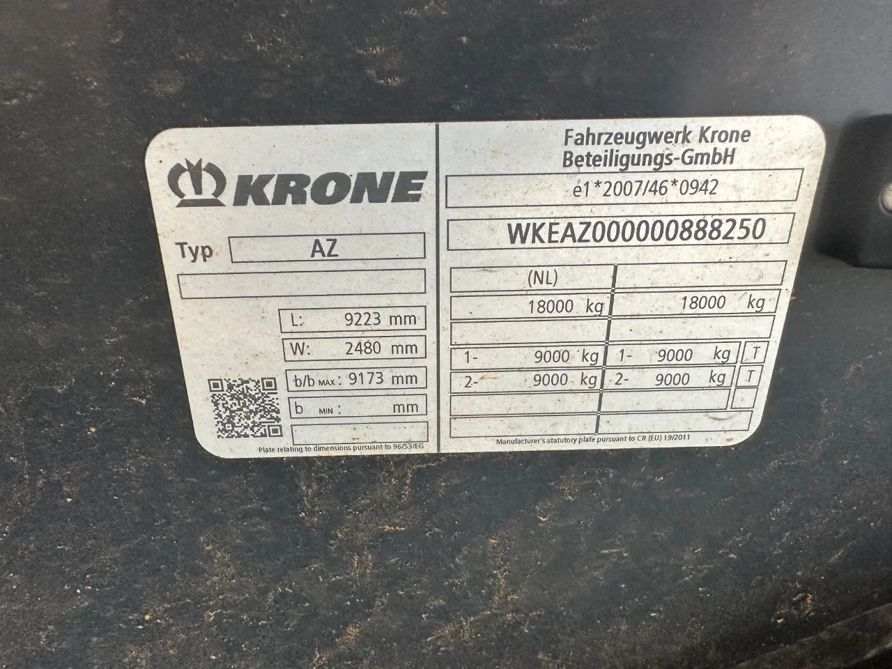 Krone 2019 - AZ18 MAXI / BPW / Scheibebremsen / NL Anhanger / APK: 05-2027 / 4x vorhanden immagine 26