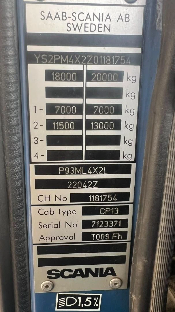 Scania 93 - 220 1999 image 18