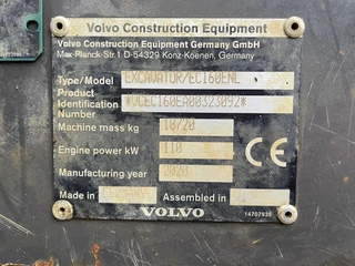 Volvo EC160ENL 2020 - N/A bild 33