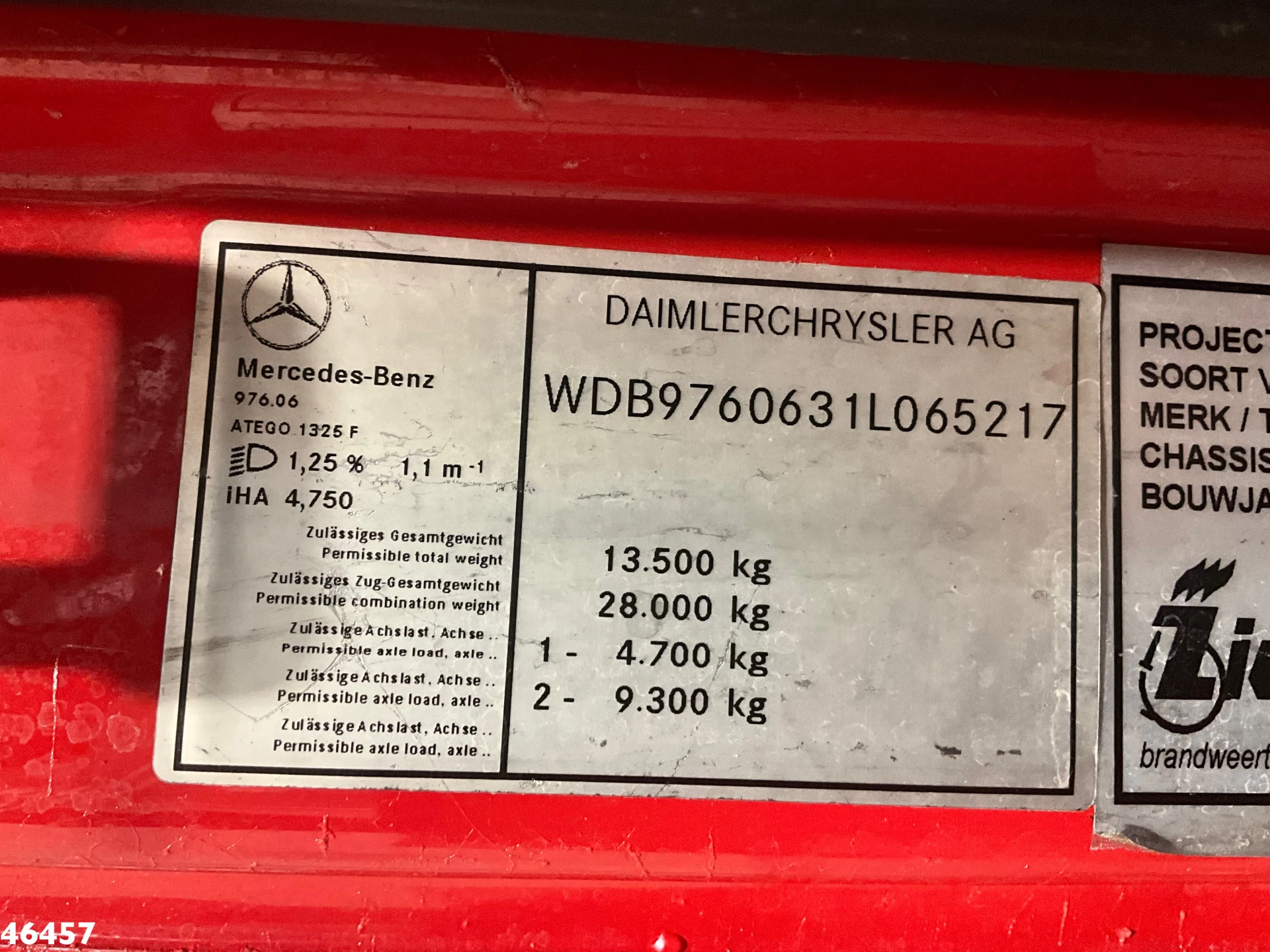 Mercedes-Benz Atego 2007 - 1425 ZIEGLER Brandweer / materiaalwagen Just 41.694 km! afbeelding 7