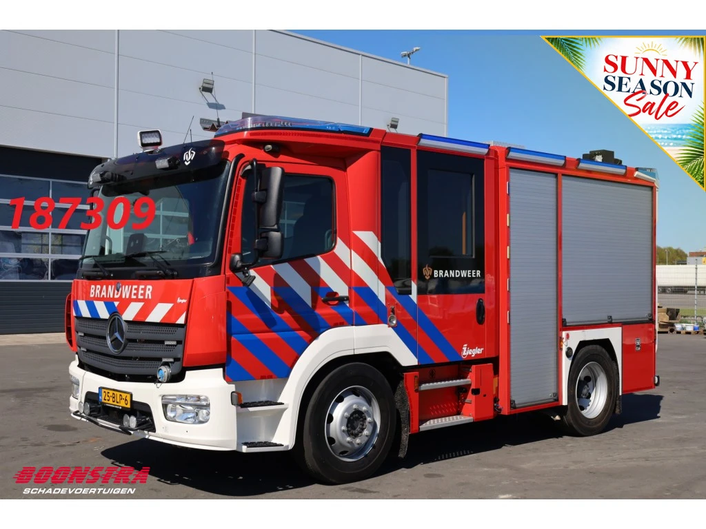 Mercedes-Benz Atego 2018 - 1527 Ziegler Komplett Feuerwehr 16.684 km! Euro 6 afbeelding 1