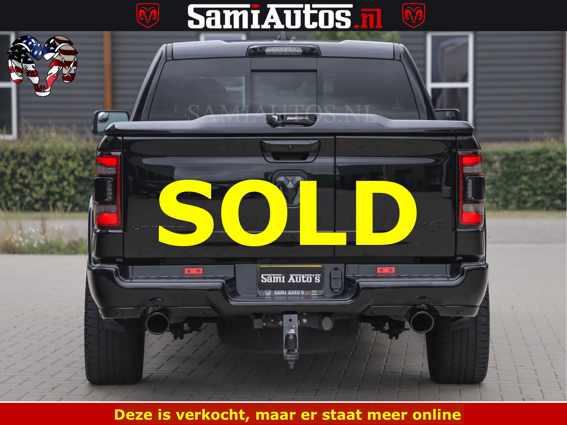 Dodge Ram 1500 2022 - LIMITED NIGHT | BOM VOL | HUD | MWK | LUCHTVERING | PANODAK | afbeelding 9