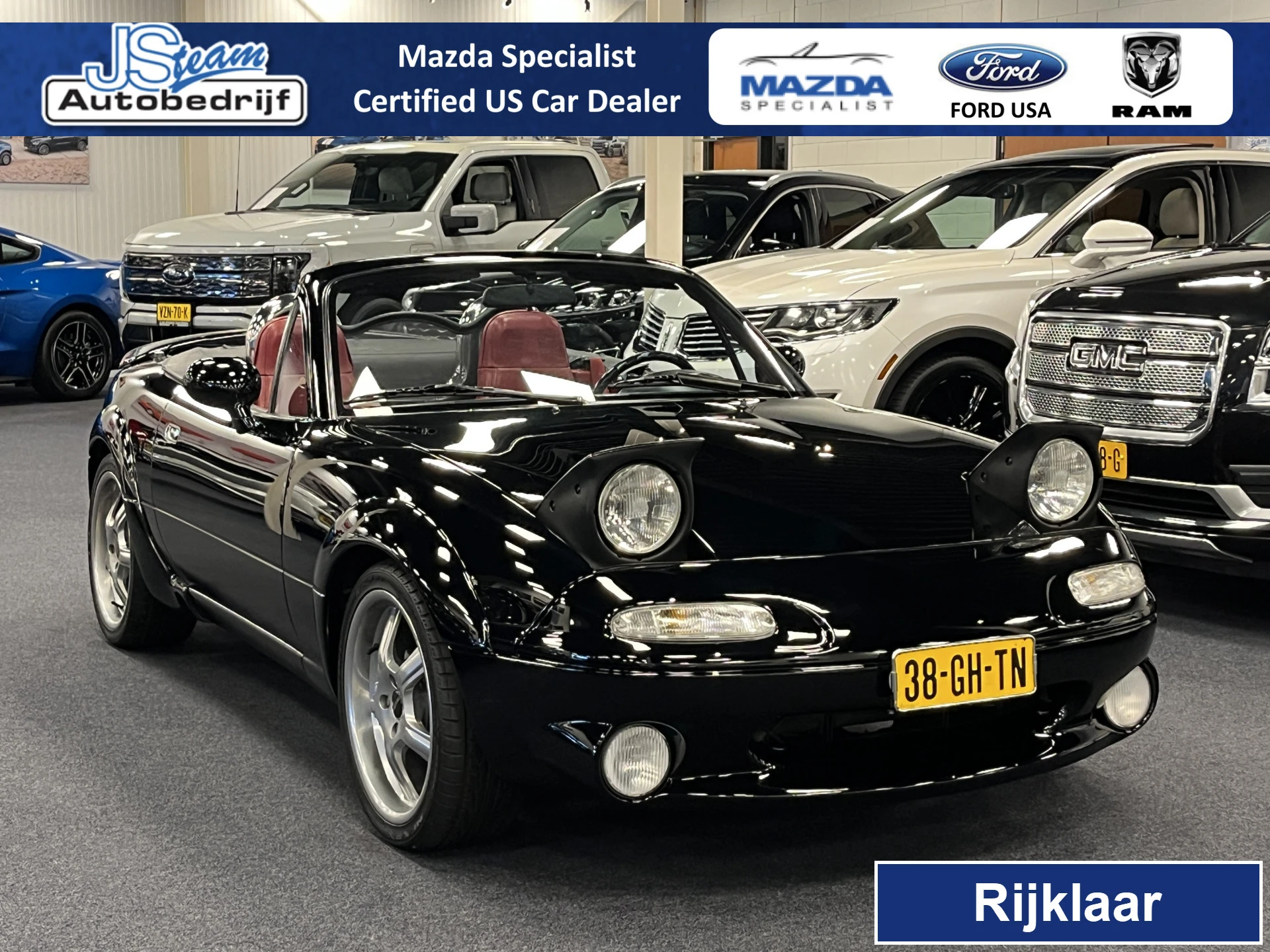 Mazda MX-5 1993 - NA Roadster 1.6i Miata Black-Red Edition CDN Postert Edition Collectors Item !! afbeelding 1