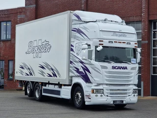 Scania R 2014 - R520 V8 Topline 6x2 - Box with sidedoors - Loadlift - 4.75 WB - Retarder - Euro 6 te koop