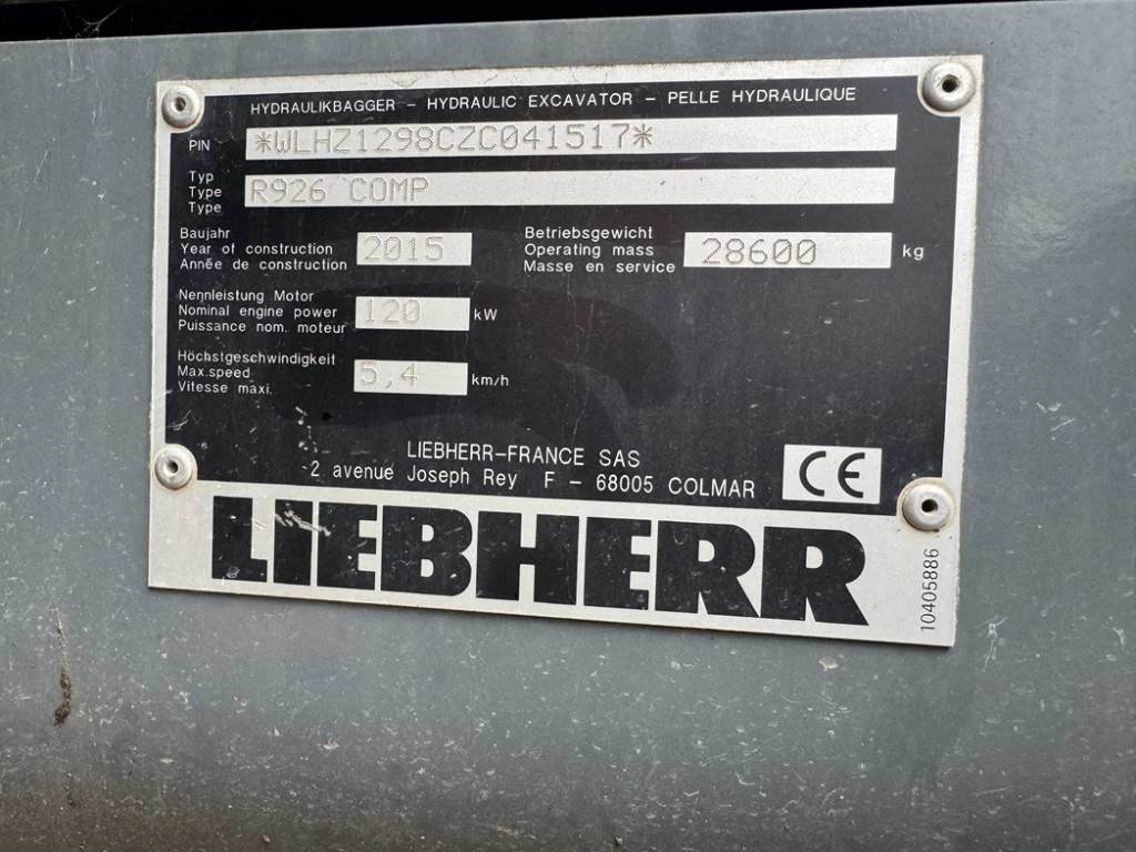Liebherr 2015 - R926 Compact Litronic leveling 3d system incl obrázek 17