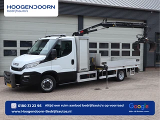 Iveco Daily 2017 - 50C15 3.0 Euro 6 - HIAB kraan - 2 x PTO - NIDO - Openlaadbak te koop