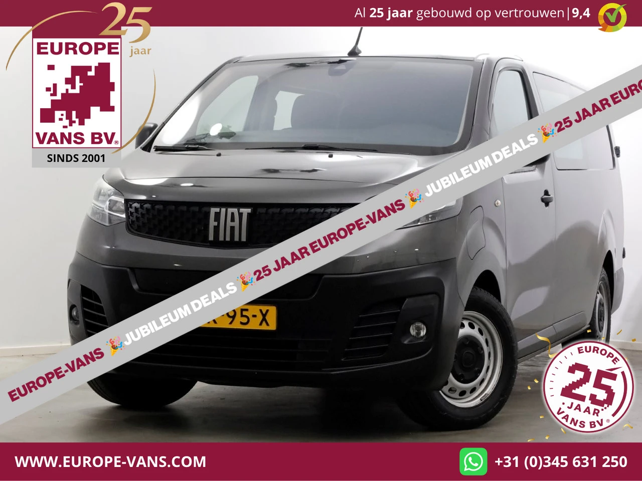 Fiat E-Scudo 2022 - 75 kWh Automaat Lang 100% Elektrisch Snellader WLTP 315km SOH 91,2% 03-2022 afbeelding 1