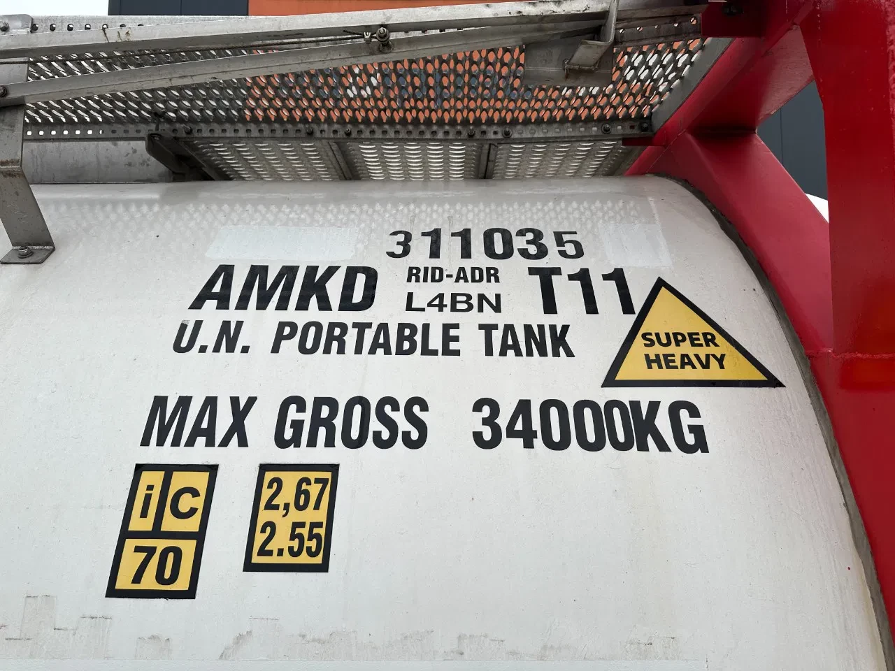 CPV 1998 - 20FT SWAP BODY / 31.180L / steam heating / T11 / AMKD / 2.5Y+CSC insp.: 08/2026 obrázek 16