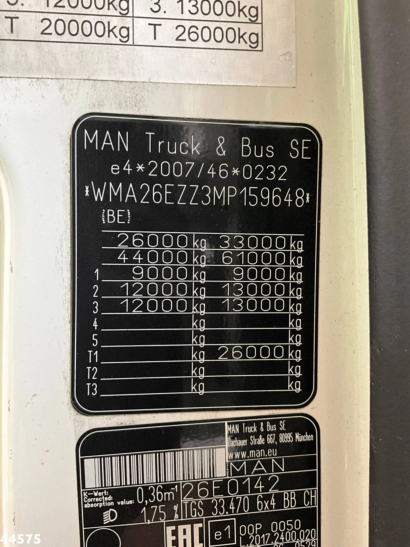 MAN TGS 2021 - 33.470 6x4 Euro 6 Full Steel AJK 20 Ton haakarmsysteem obrázek 21