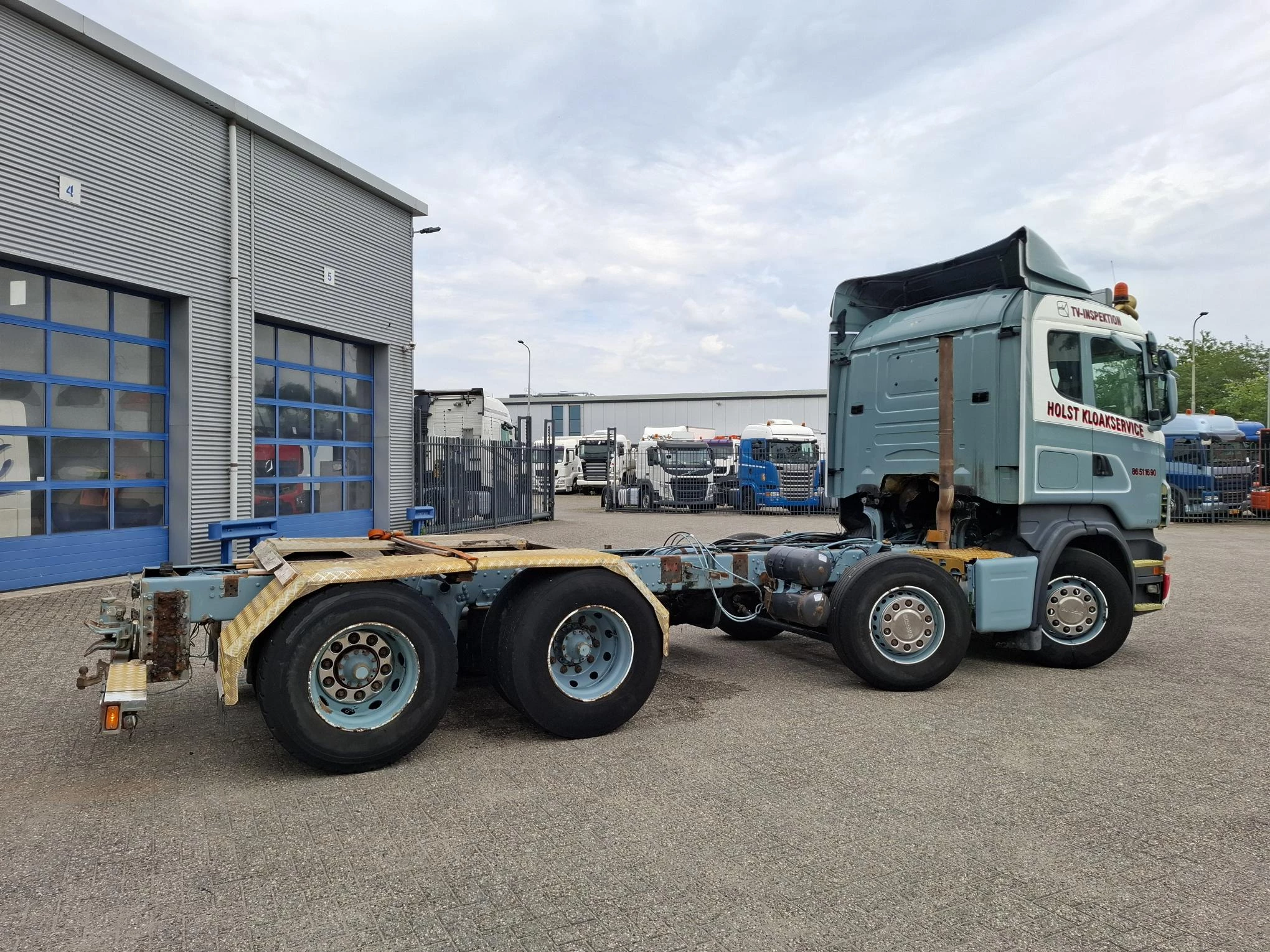 Scania R 2007 - R480 / 8X4 / INLINER / 441355 KM / FULL-AIR / 8TONS FRONT AXLE / FRIDGE / SEMI-AUTOMATIC / EURO-4 / 2006 afbeelding 5