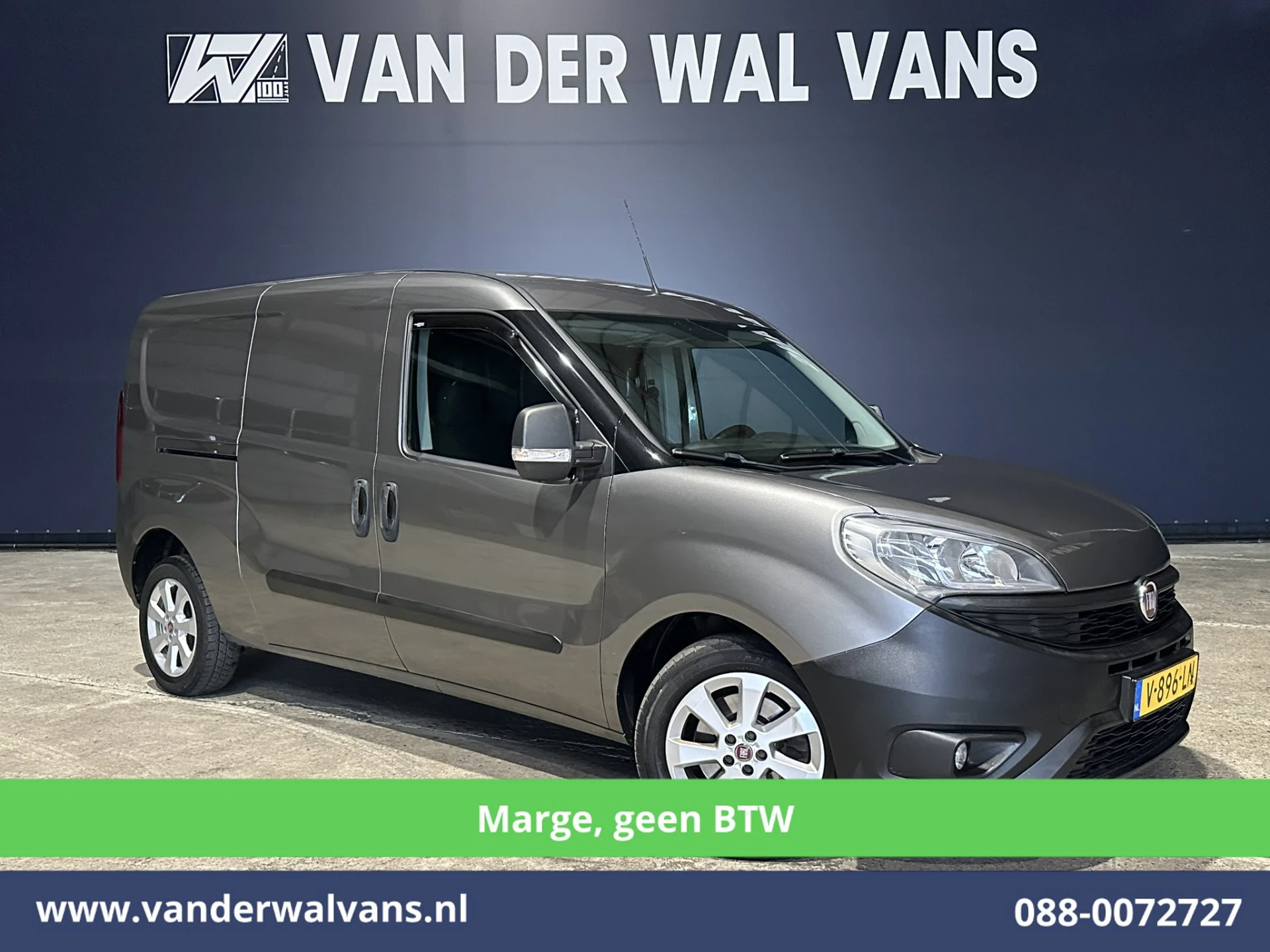 Fiat Doblò 2018 - Cargo 1.6 MJ 120pk **MARGE, geen BTW** L2H1 Euro6 Airco | 3-Zits | Camera | Trekhaak | Cruisecontrol | LM Velgen image 1