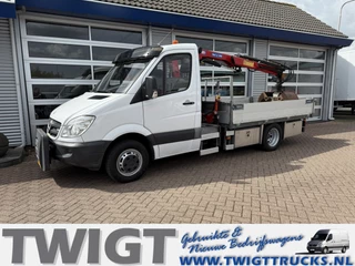 Mercedes-Benz Sprinter 2009 - 516CDI Open laadbak met kraan (C1) afbeelding 1
