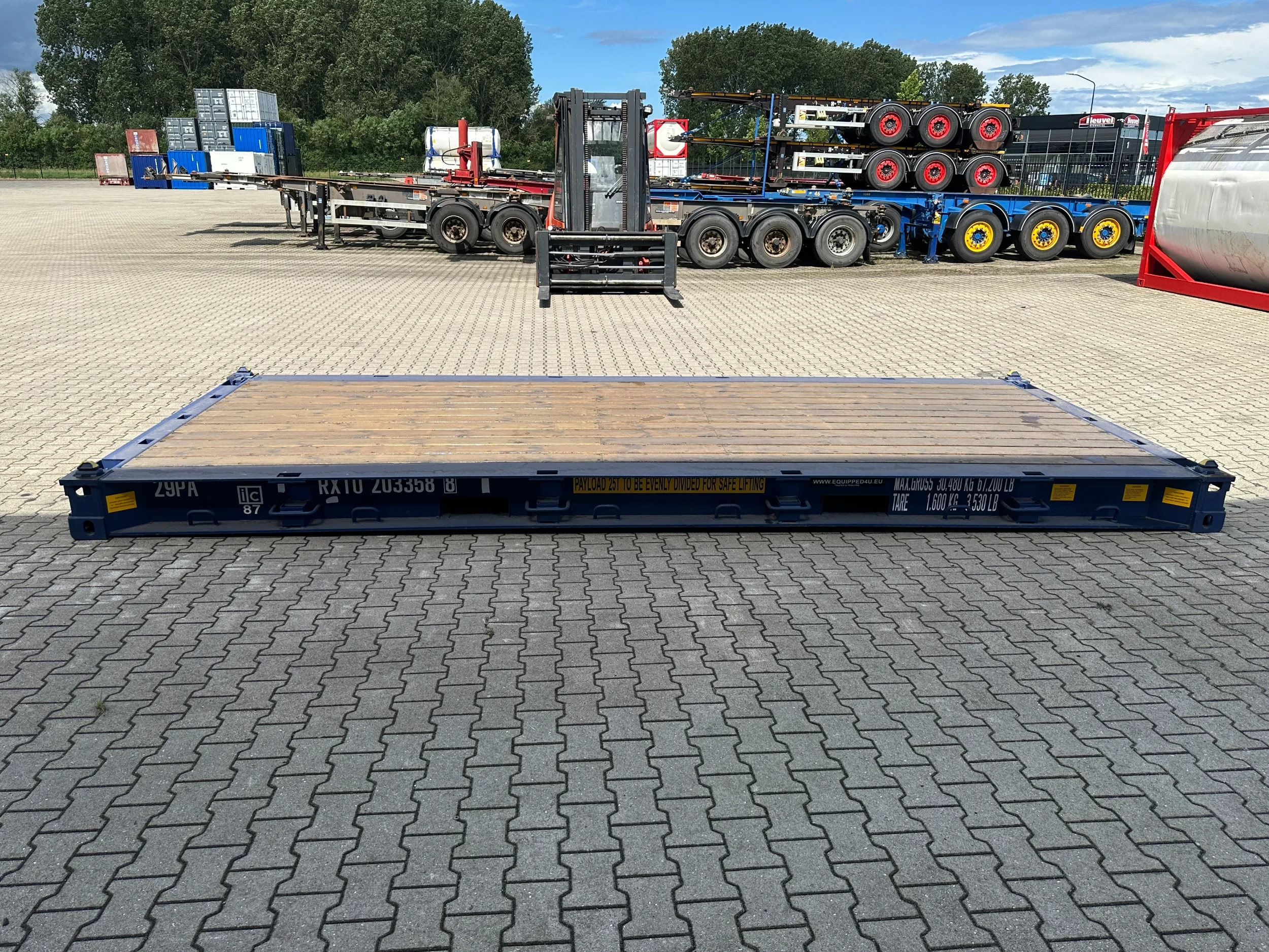 Diversen 2025 - NEW 20FT FLATRACK HARDWOODEN FLOOR / 4x available afbeelding 5