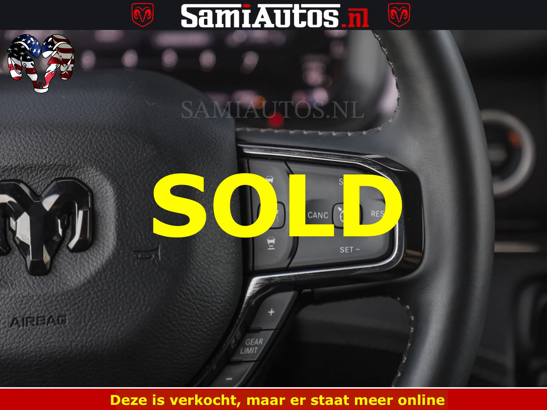 Dodge Ram Pick-Up 2024 - DELMONICO | LIMITED NIGHT 5.7 V8 | BOM VOL | HUD | LUCHTVERING | MEEST LUXE DUBBELE CABINE | 5 PERSOONS | obrázek 69