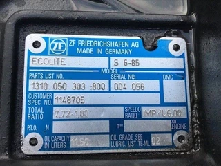 DAF 85 - ZF ECOLITE S 6-85 RATIO 7,72-1,00 BUS (NEW) zdjecie 7